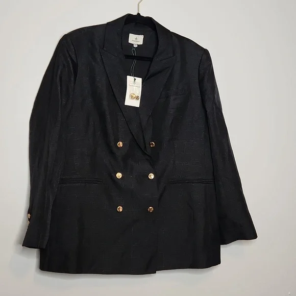 NWT TUCKERNUCK Black Diana Blazer Sz XXXL